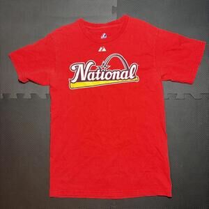 WASHINGTON NATIONALS #5 CAIN 2009 All Star Gm NL Shirt sz Small Pujols Cardinals